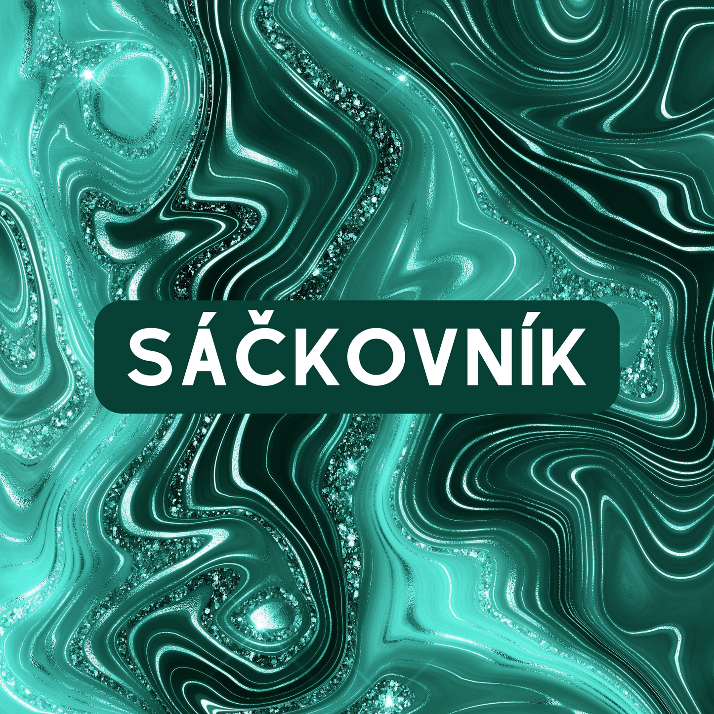 Sáčkovník Teal Marble